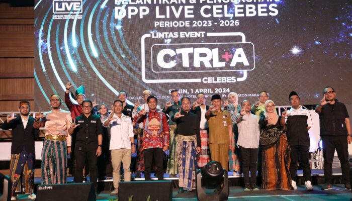 Hadiri Pelantikan dan Pengukuhan LIVE Celebes, PJ Sekda : Energi Baru Tingkatkan Kualitas Event di Makassar