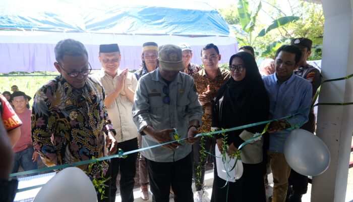 PLN NP UP Punagaya hadir dalam peresmian reading corner Desa Punagaya