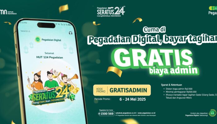 Transaksi Serba Mudah di Pegadaian Digital, Bebas Biaya Admin!